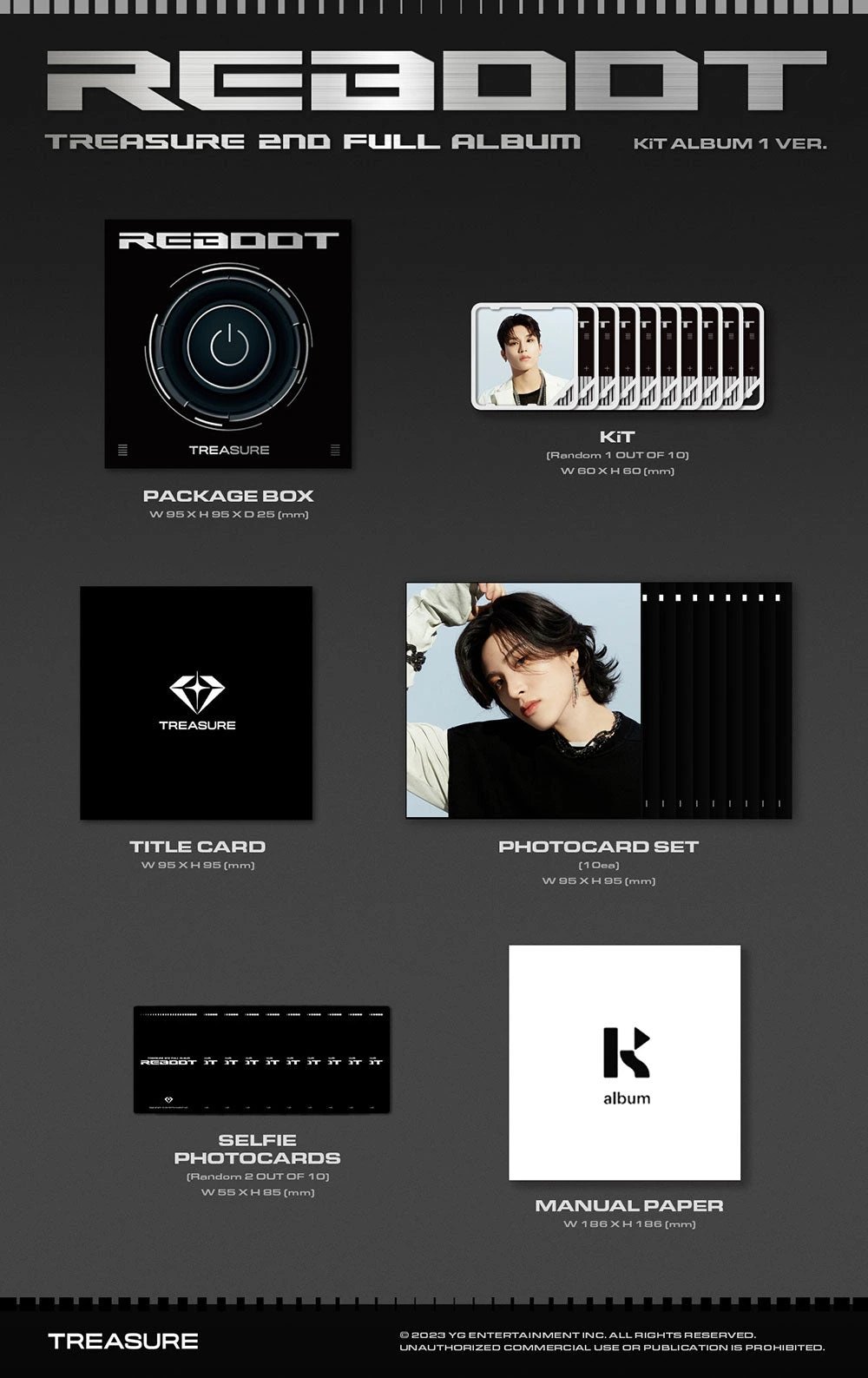TREASURE - 2ND FULL ALBUM [REBOOT] KiT ALBUM Ver. — 2