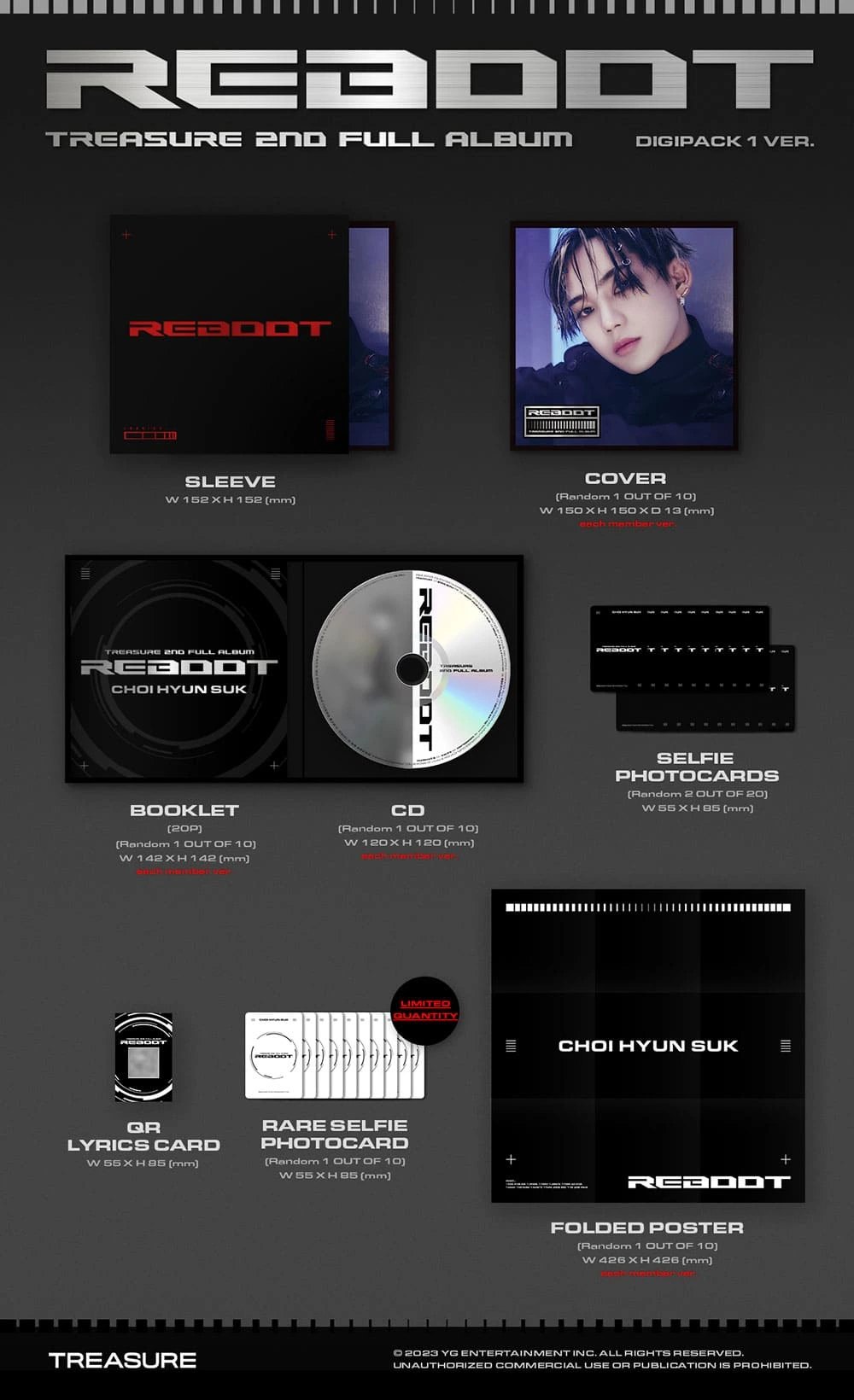 TREASURE - 2ND FULL ALBUM [REBOOT] DIGIPACK Ver. — 2
