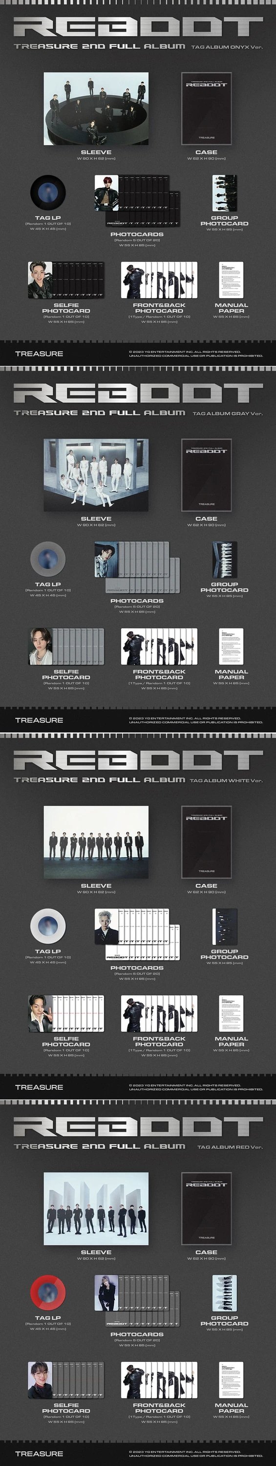 TREASURE - 2ND FULL ALBUM [REBOOT] YG TAG ALBUM — 2