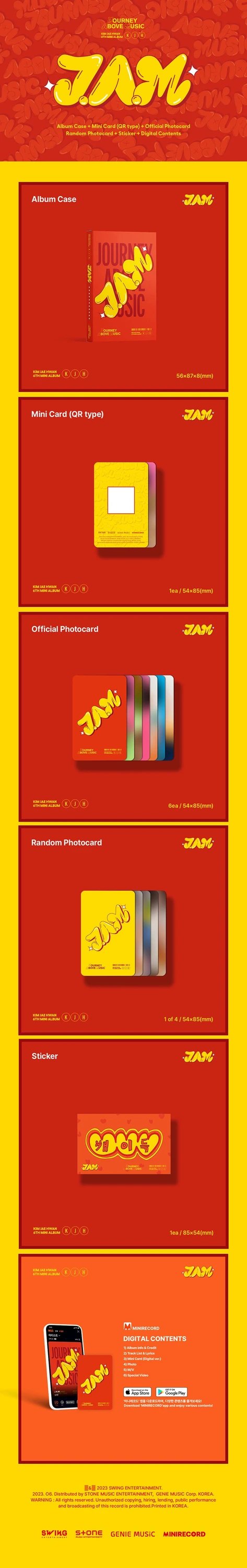 KIM JAE HWAN - 6TH MINI ALBUM [J.A.M (JOURNEY ABOVE MUSIC)] PLATFORM Ver. — 2