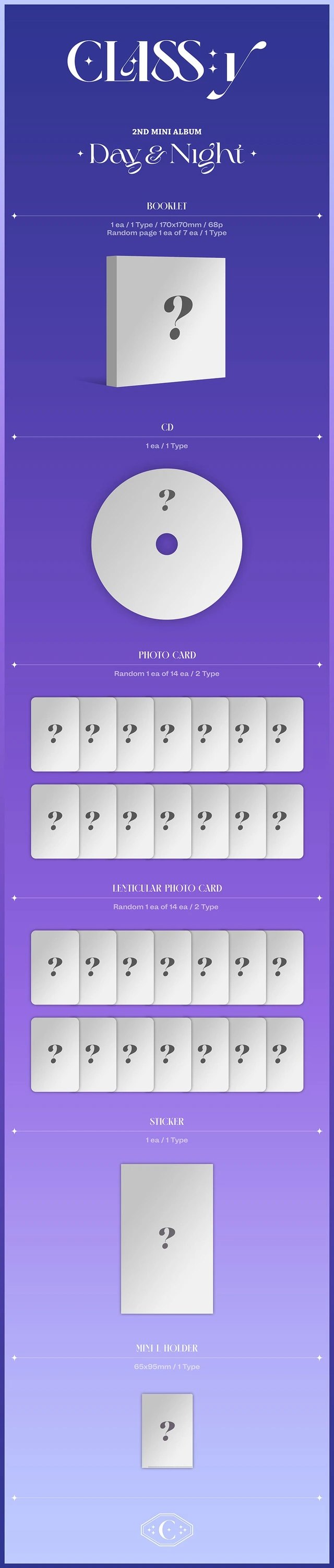 CLASS:y - 2ND MINI ALBUM [DAY & NIGHT] — 2