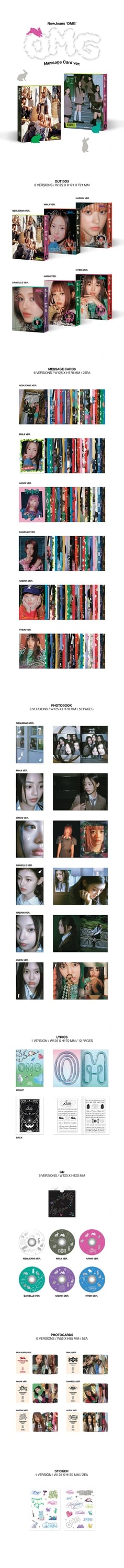 NewJeans - 1ST SINGLE ALBUM [OMG] MESSAGE CARD Ver. — 2