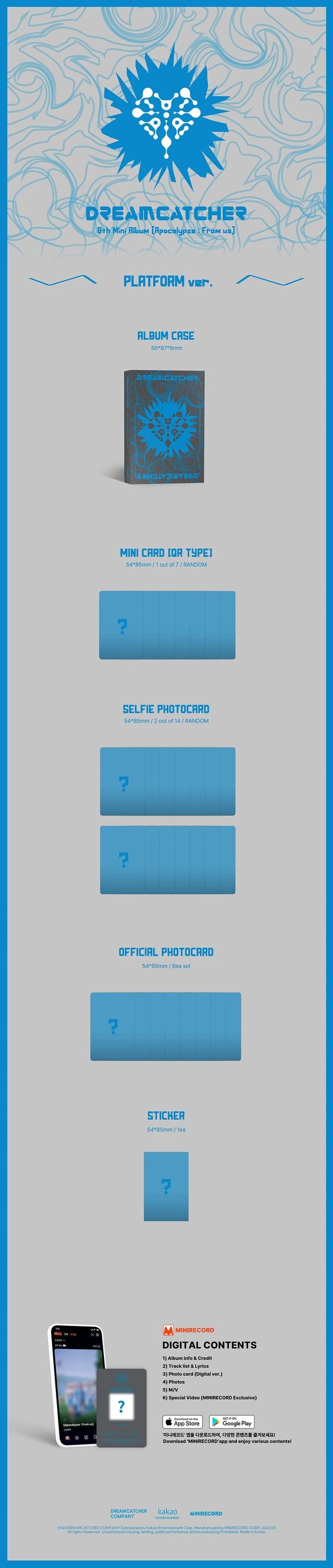 DREAMCATCHER - 8TH MINI ALBUM [APOCALYPSE : FROM US] PLATFORM Ver. — 2