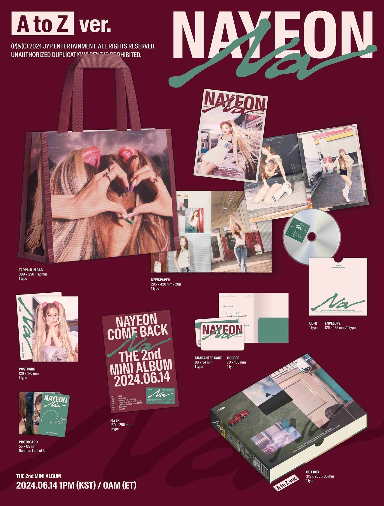 NAYEON (TWICE) - 2nd Mini Album [Special : NA] Limited Edition A