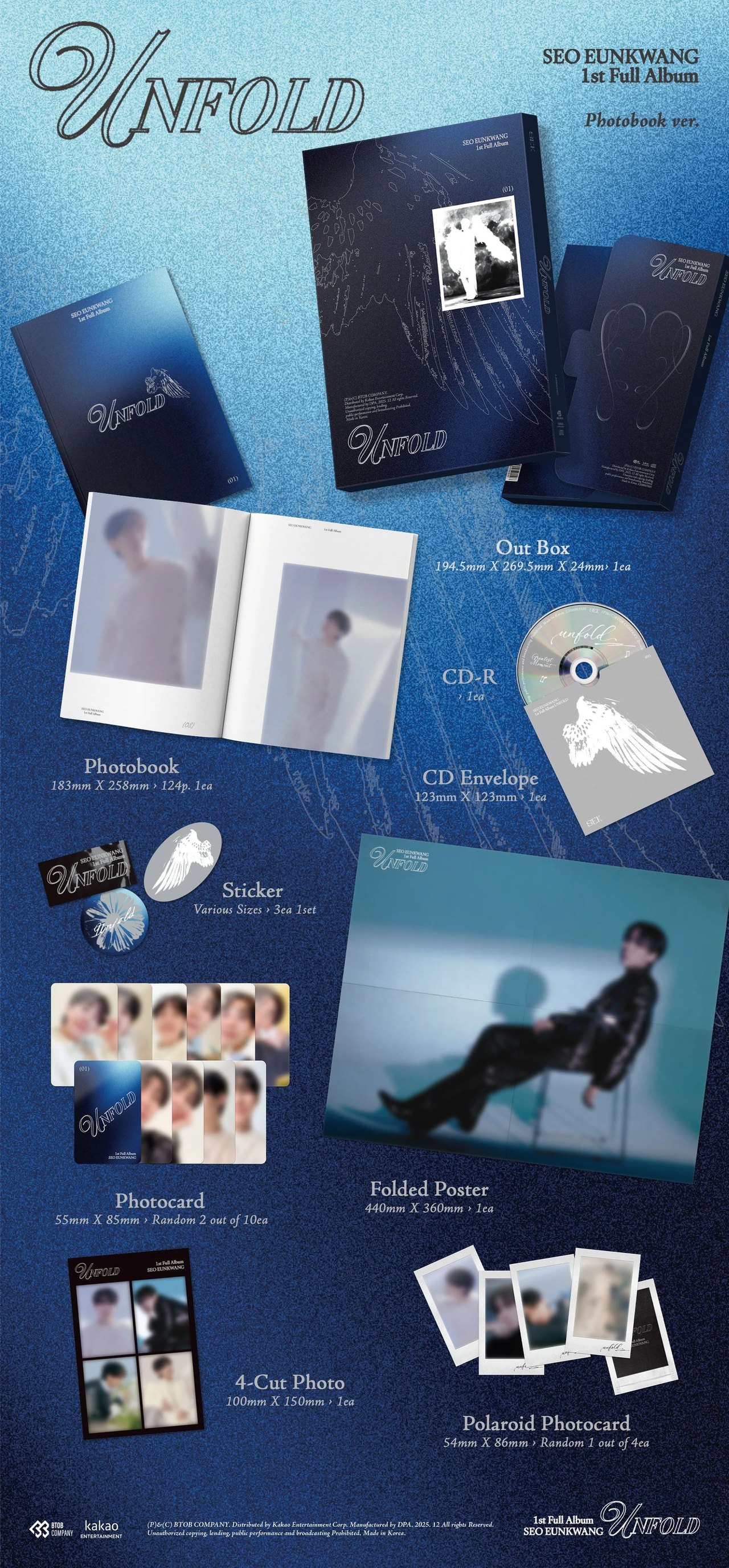 SEO EUNKWANG - 1st Full Album [UNFOLD] Photobook Ver. — 2