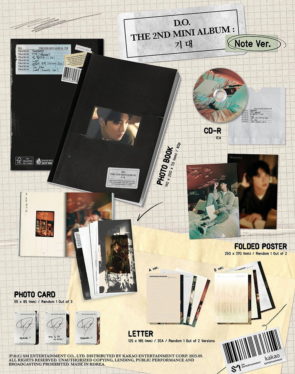 D.O. - 2ND MINI ALBUM [Expectation] NOTE Ver. — 2