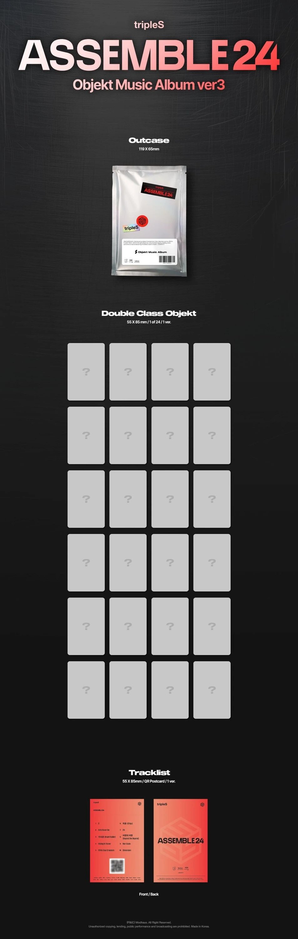 tripleS - [ASSEMBLE24] Objekt Music Album Ver.3 — 2