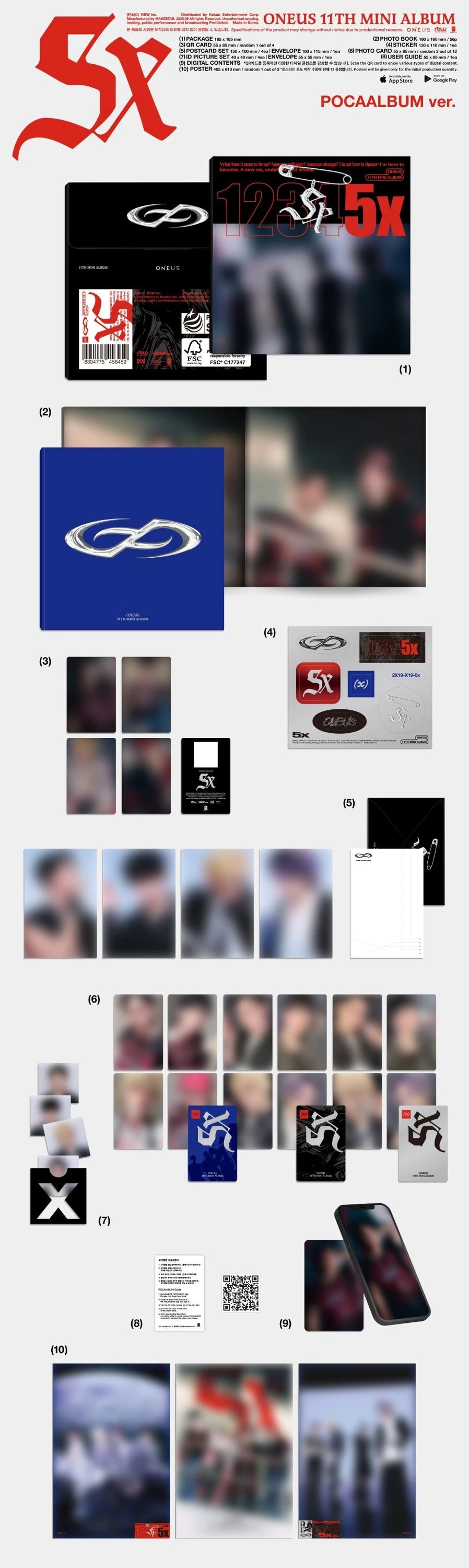 ONEUS - 11th Mini Album [5x] POCAALBUM Ver. — 2