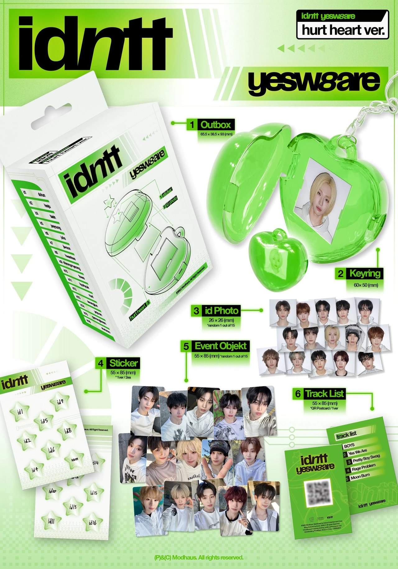 idntt - Mini Album [<yesweare>] hurt heart Ver. — 2