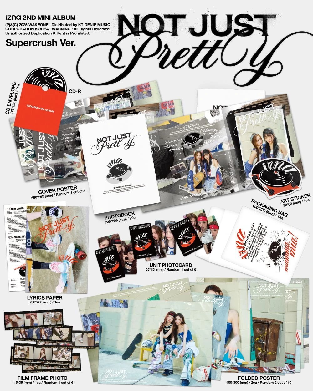 izna - 2nd Mini Album [Not Just Pretty] POSTERBOOK Ver. — 2