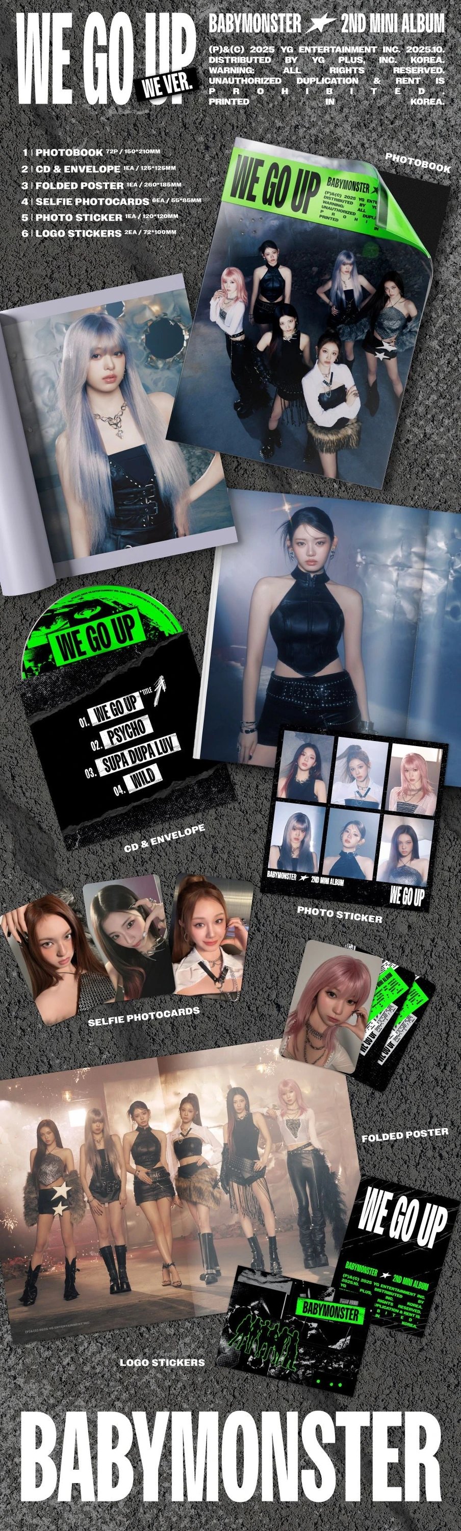 BABYMONSTER - 2nd Mini Album [WE GO UP] WE Ver. — 2
