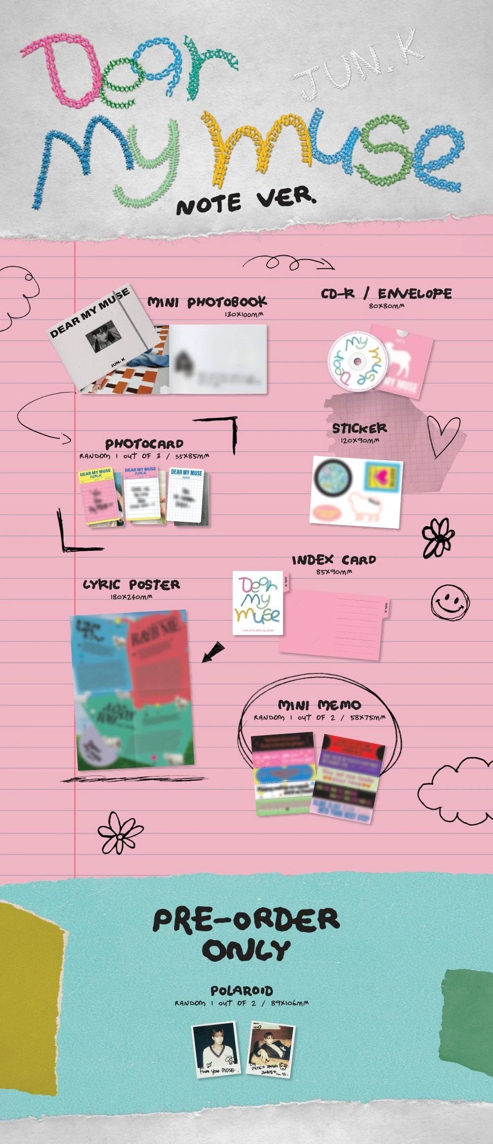 JUN. K - 4th Mini Album [Dear my muse] Digipack Ver. — 2