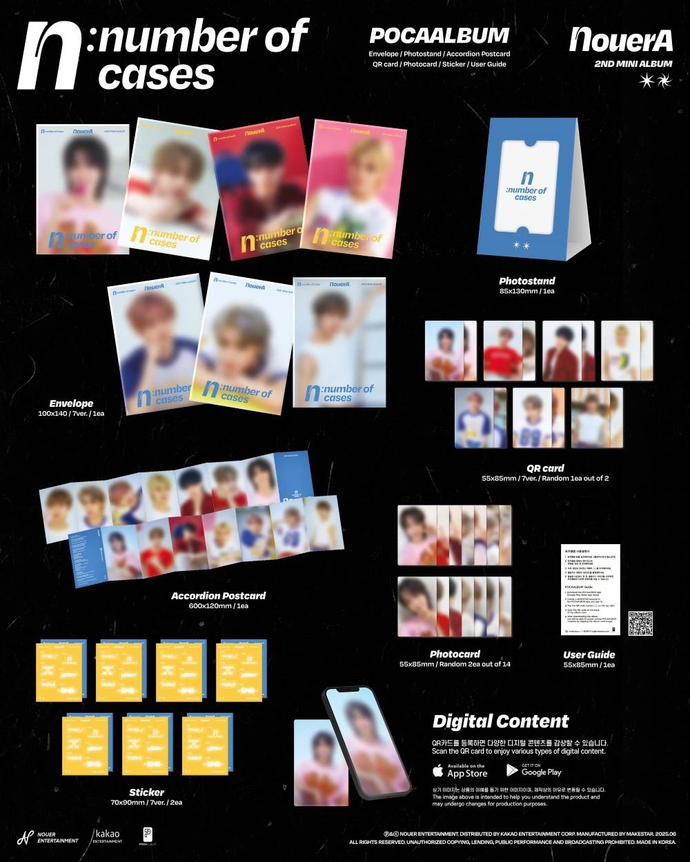 NouerA - 2nd Mini Album [n: number of cases] POCA — 2