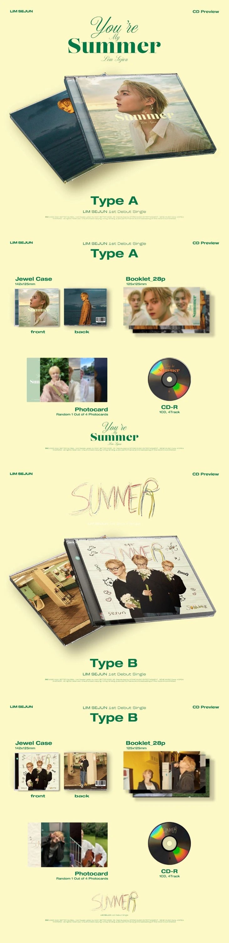 LIM SEJUN - 1st Debut Single [You're My Summer] — 2