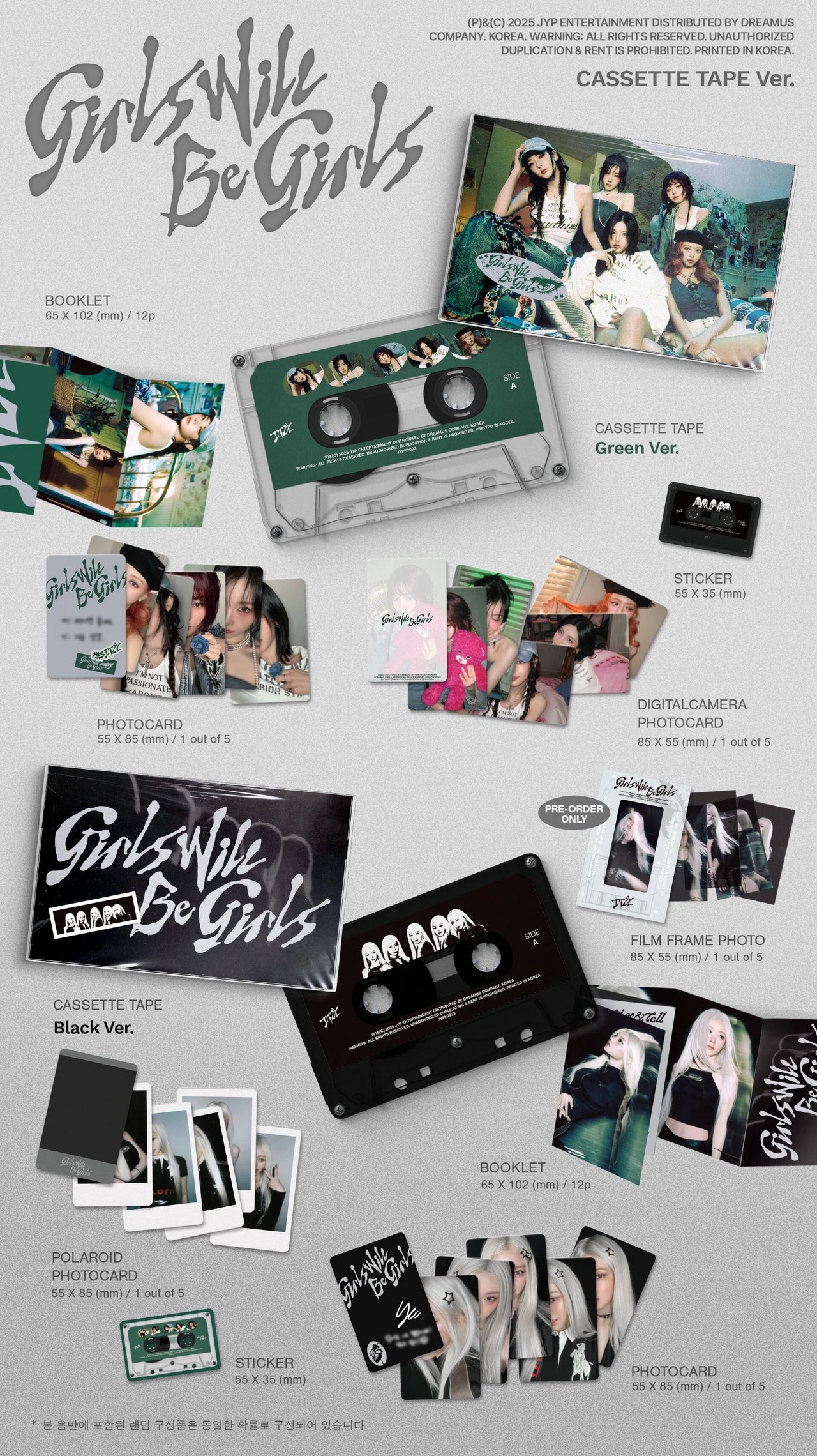 ITZY - [Girls Will Be Girls] Cassette Tape Ver. — 2