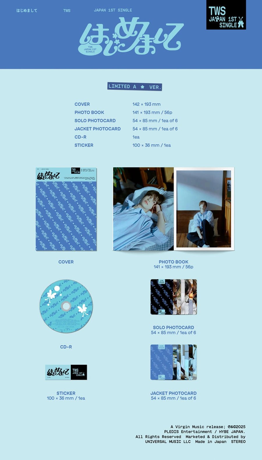 TWS - Japan 1st Single Album [はじめまして] Limited Edition A — 2