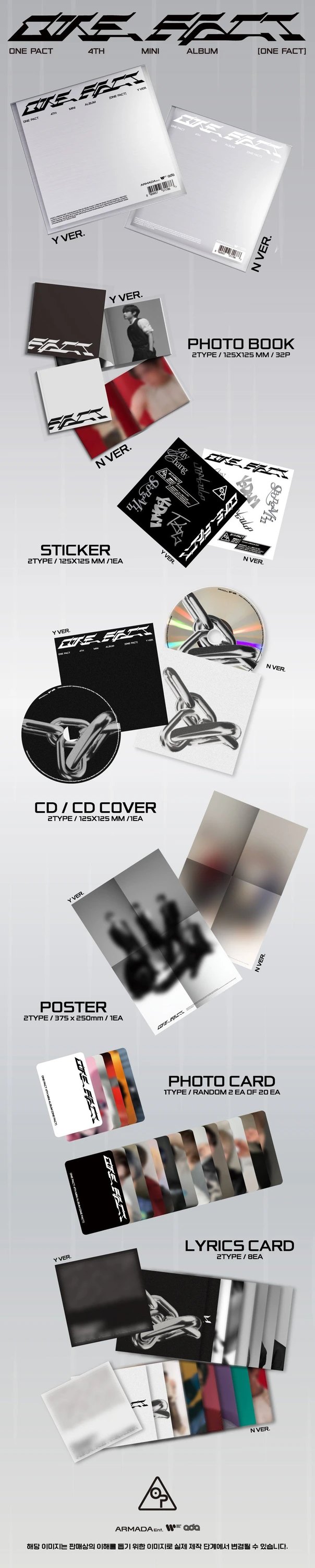 ONE PACT - 4th Mini Album [ONE FACT] — 2