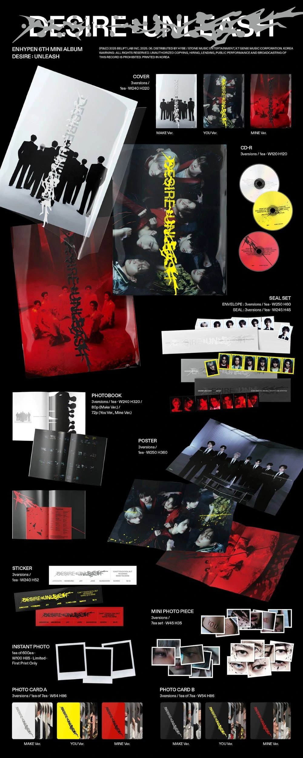 ENHYPEN - 6th Mini Album [DESIRE : UNLEASH] Standard Ver. — 2