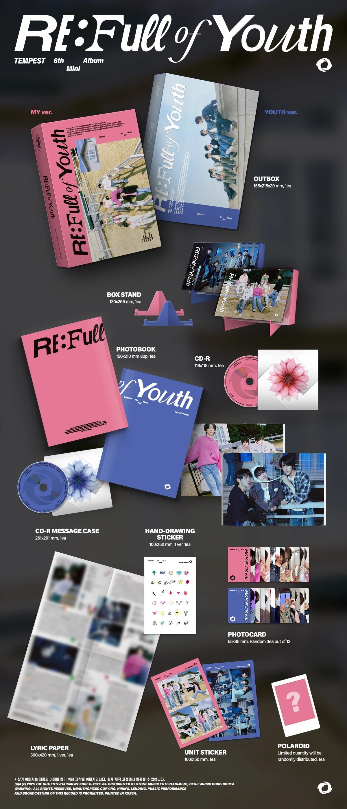 TEMPEST - 6th Mini Album [RE: Full of Youth] — 2