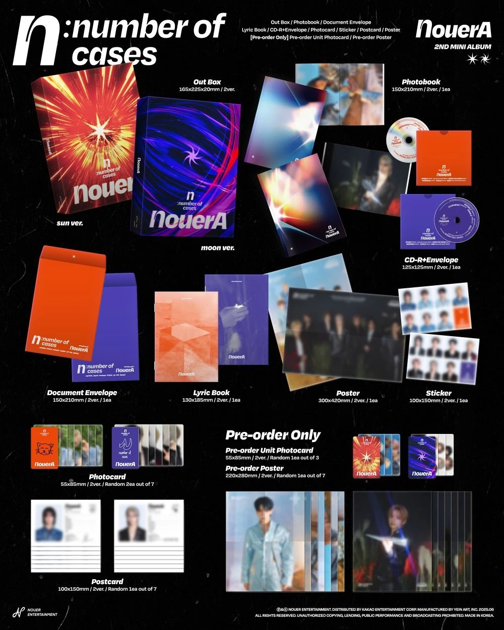 NouerA - 2nd Mini Album [n: number of cases] — 2