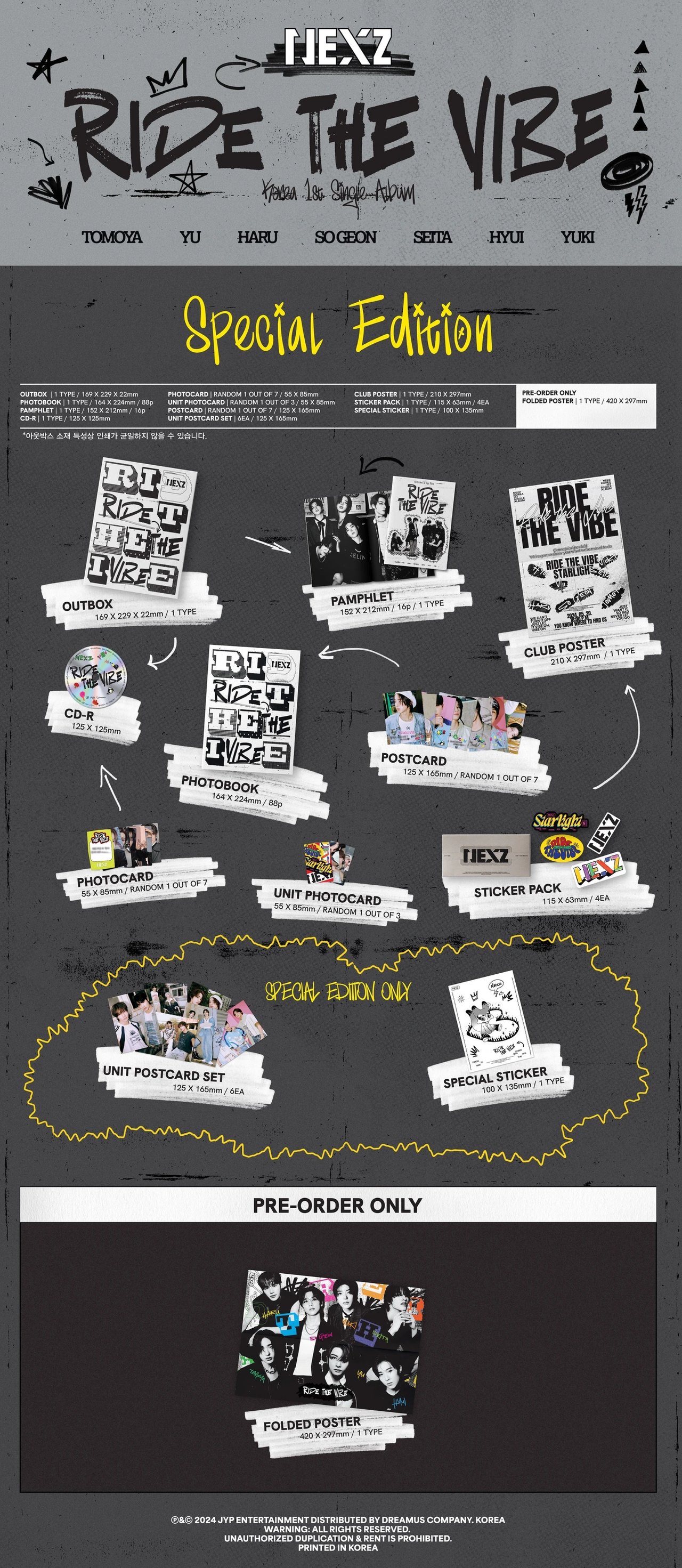 NEXZ - KOREA 1ST SINGLE ALBUM [RIDE THE VIBE] SPECIAL EDITION — 2