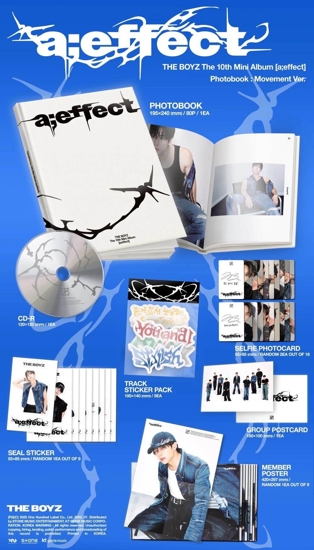 THE BOYZ - 10th Mini Album [a;effect] Movement Ver. (Photobook Ver.) — 2