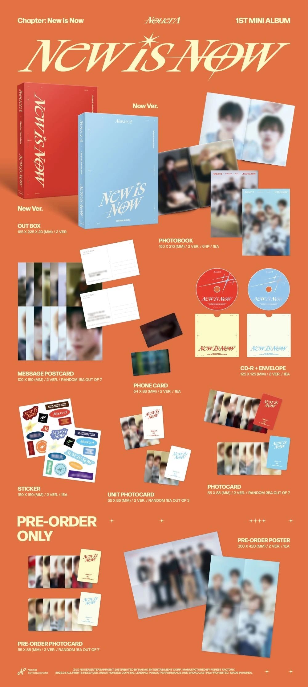 NouerA - 1st Mini Album [Chapter: New is Now] — 2