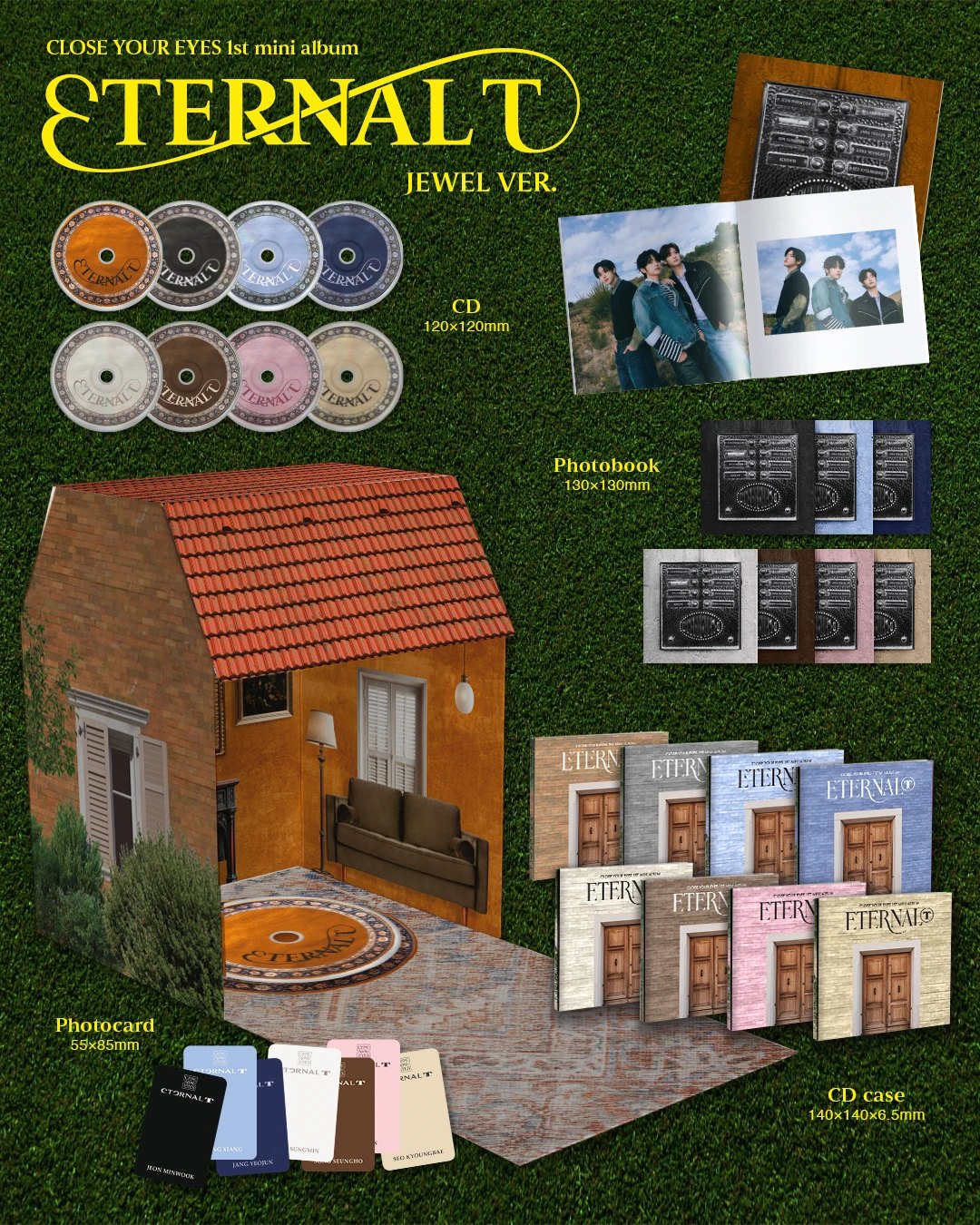 CLOSE YOUR EYES - 1st Mini Album [ETERNALT] JEWEL Ver. — 2