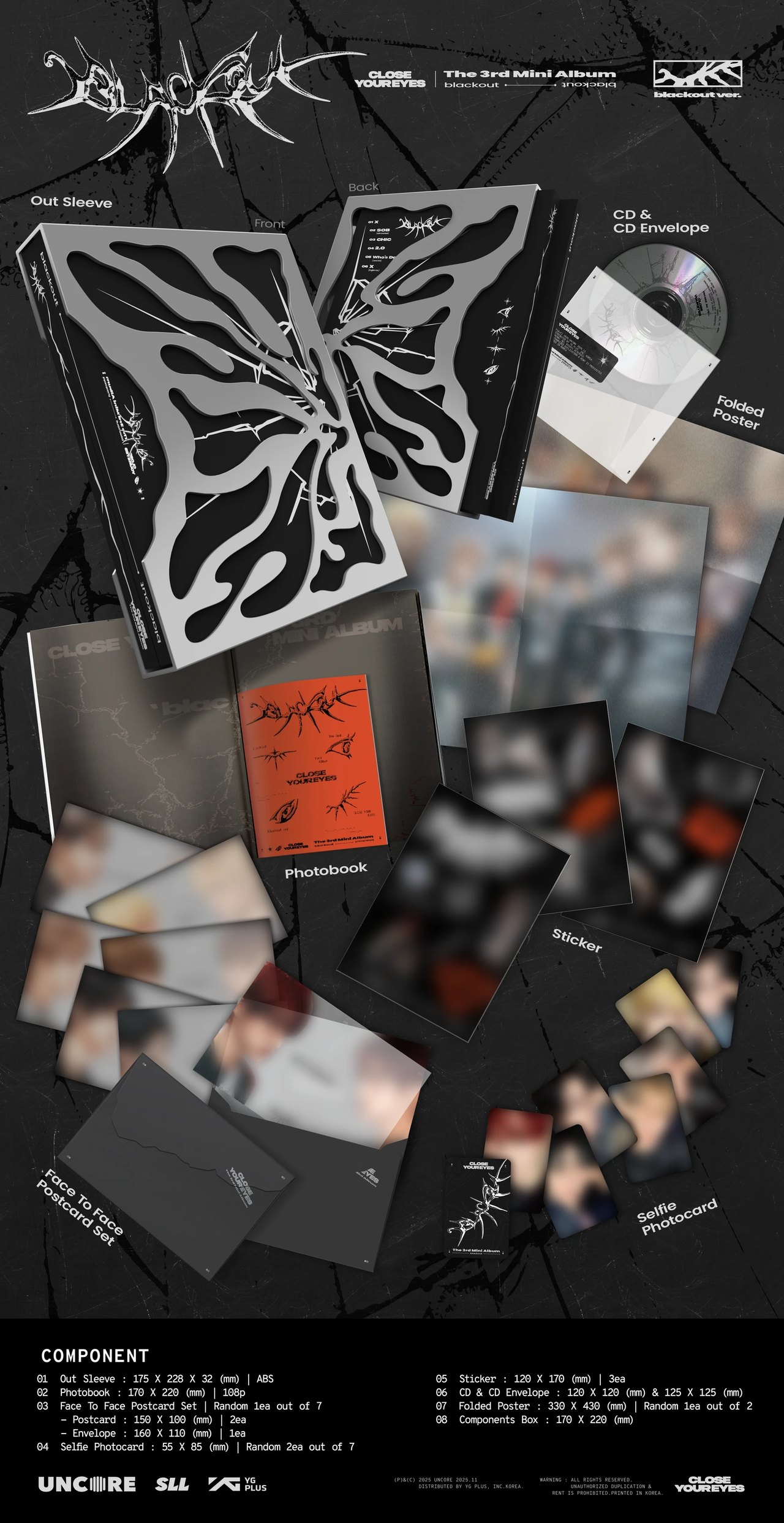 CLOSE YOUR EYES - 3rd Mini Album [blackout] blackout Ver. — 2