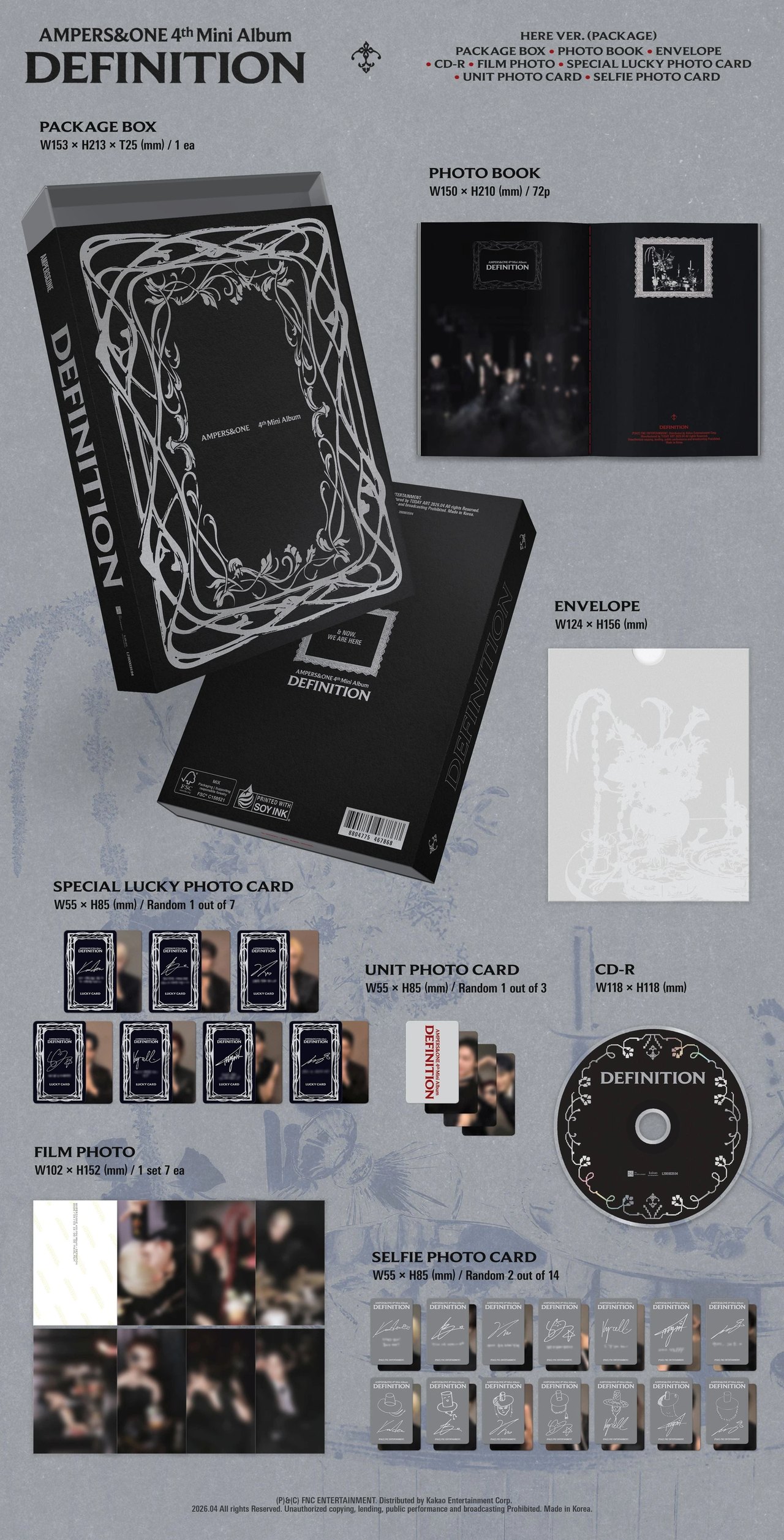 AMPERS&ONE - 4th Mini Album [DEFINITION] HERE Ver. — 2