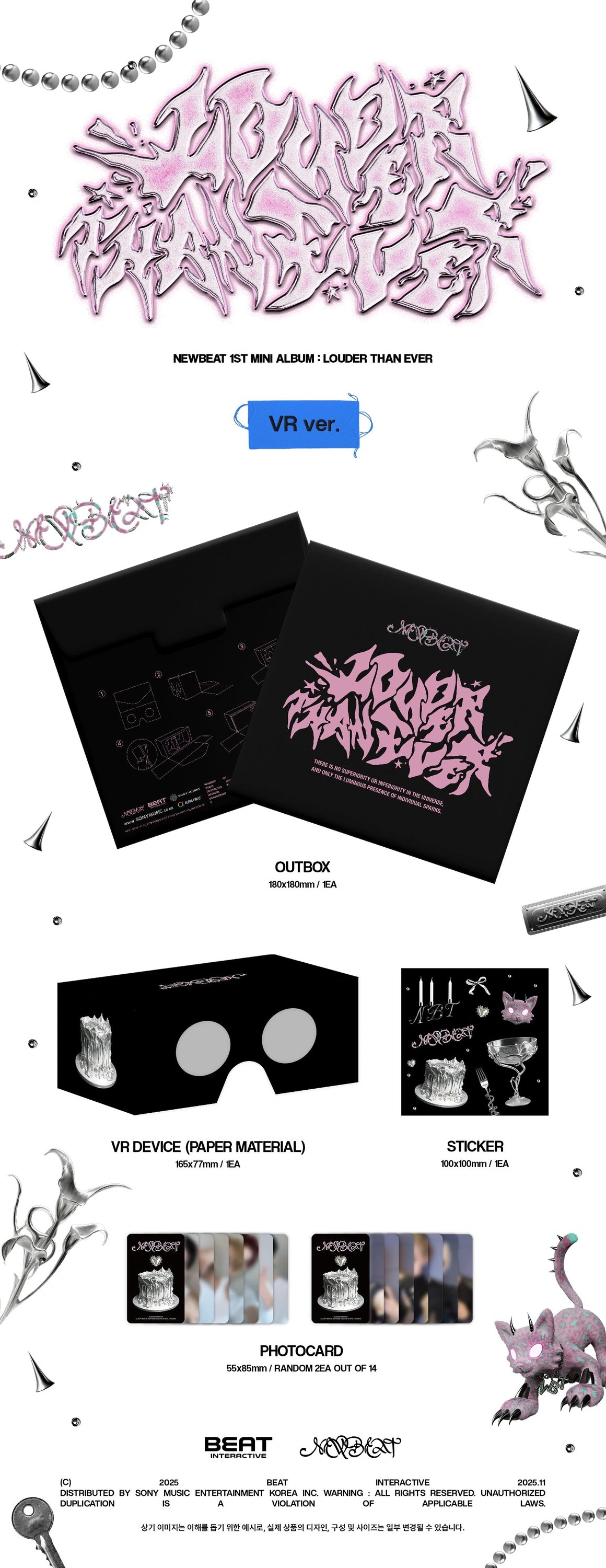 NEWBEAT - 1st Mini Album [LOUDER THAN EVER] VR Ver. (Limited) — 2