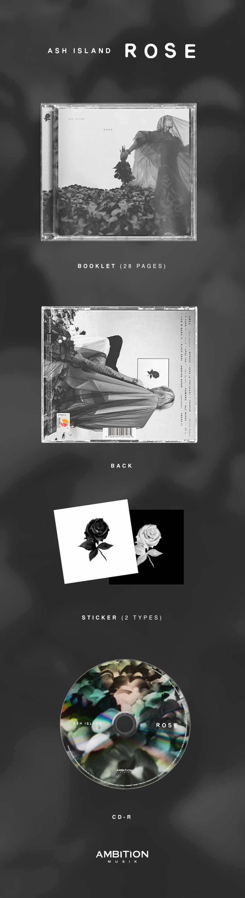ASH ISLAND - 3RD ALBUM [ROSE] — 2