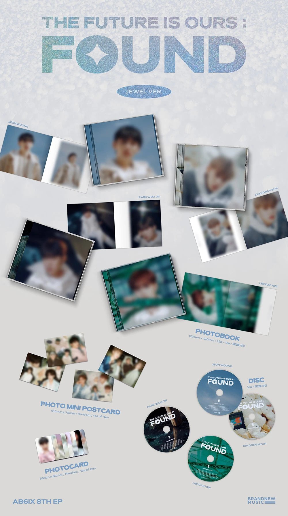 AB6IX - 8TH EP [THE FUTURE IS OURS : FOUND] JEWEL Ver. — 2
