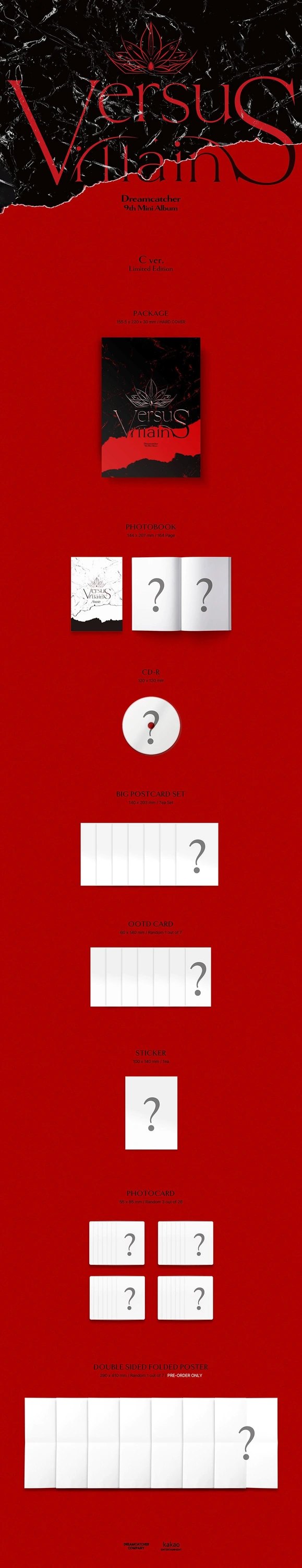 DREAMCATCHER - 9TH MINI ALBUM [VillainS] C Ver.(Limited Ver.) — 2