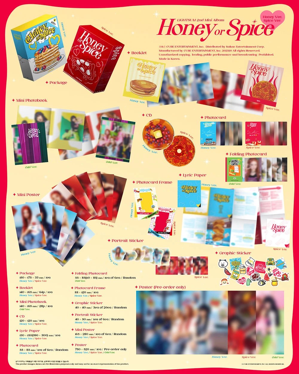 LIGHTSUM - 2ND MINI ALBUM [HONEY OR SPICE] — 2