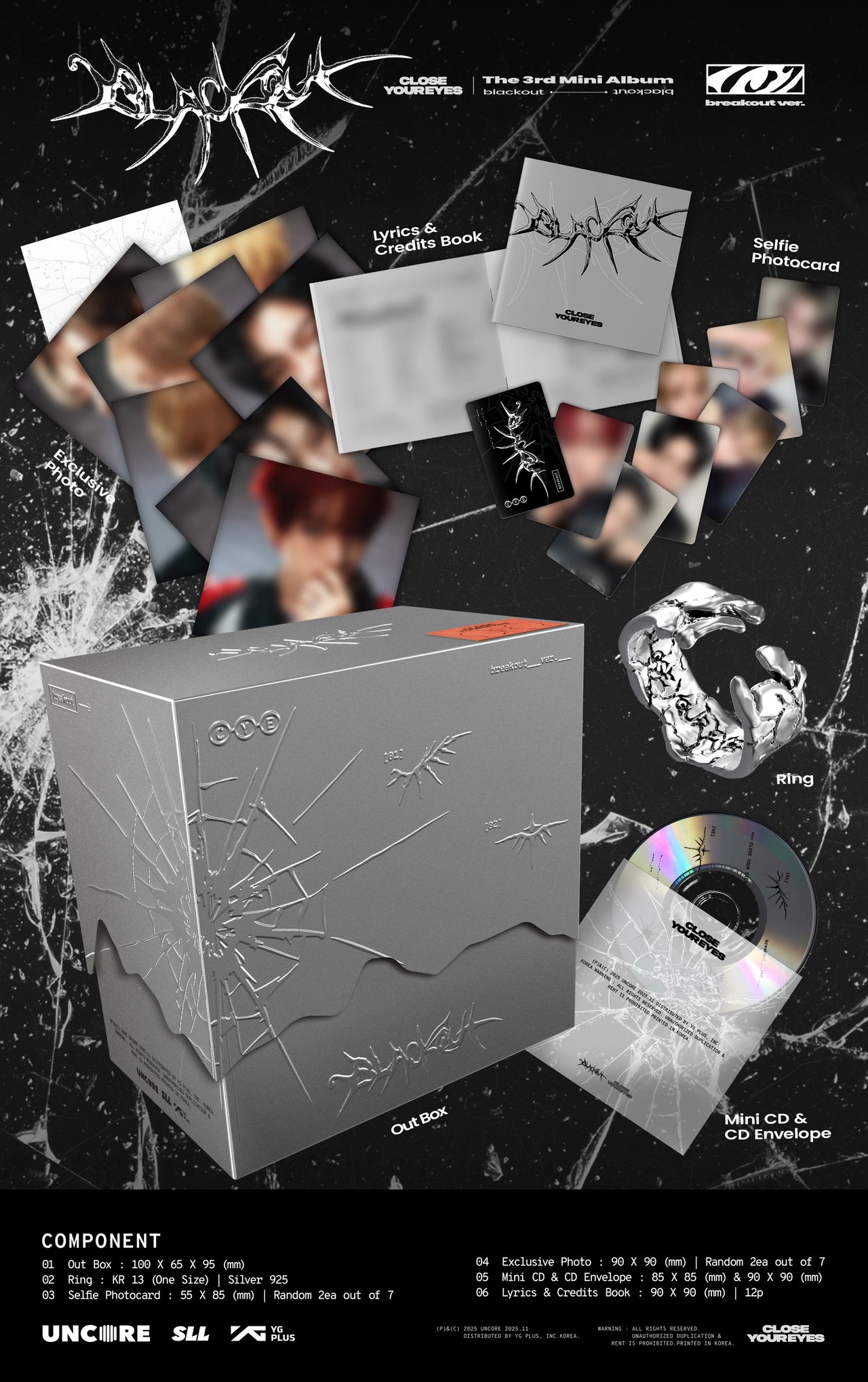 CLOSE YOUR EYES - 3rd Mini Album [blackout] breakout Ver. — 2