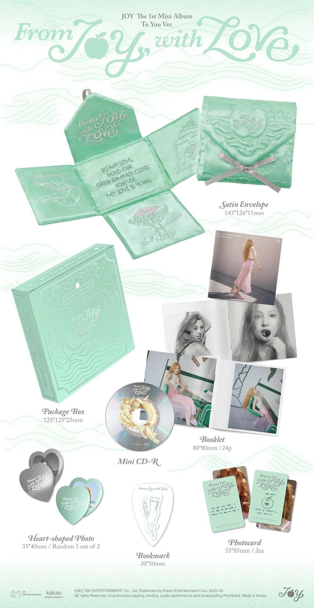 JOY - 1st Mini Album [From JOY, with Love] To You Ver. — 2