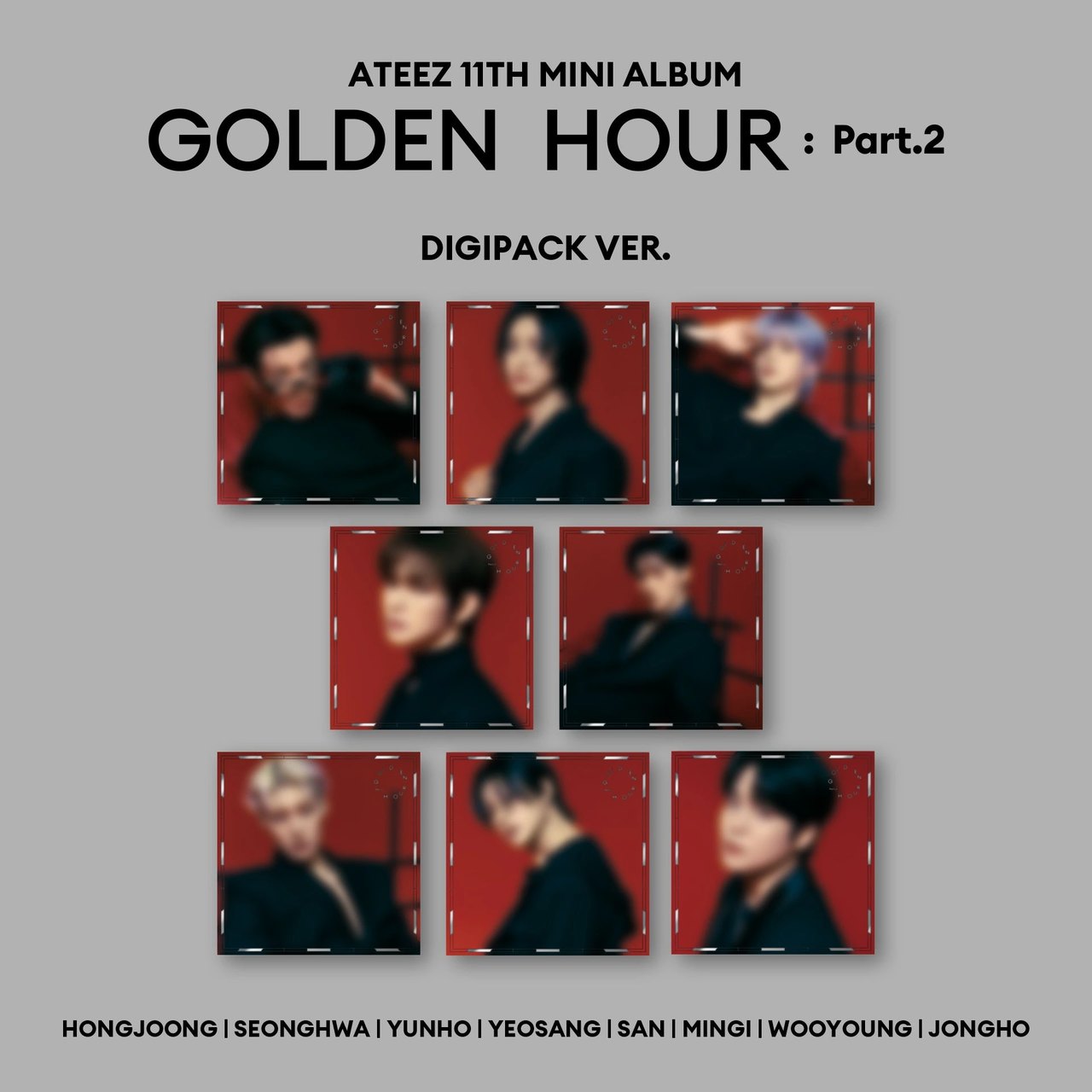 ATEEZ - 11th Mini Album [GOLDEN HOUR : Part.2] Digipack Ver.