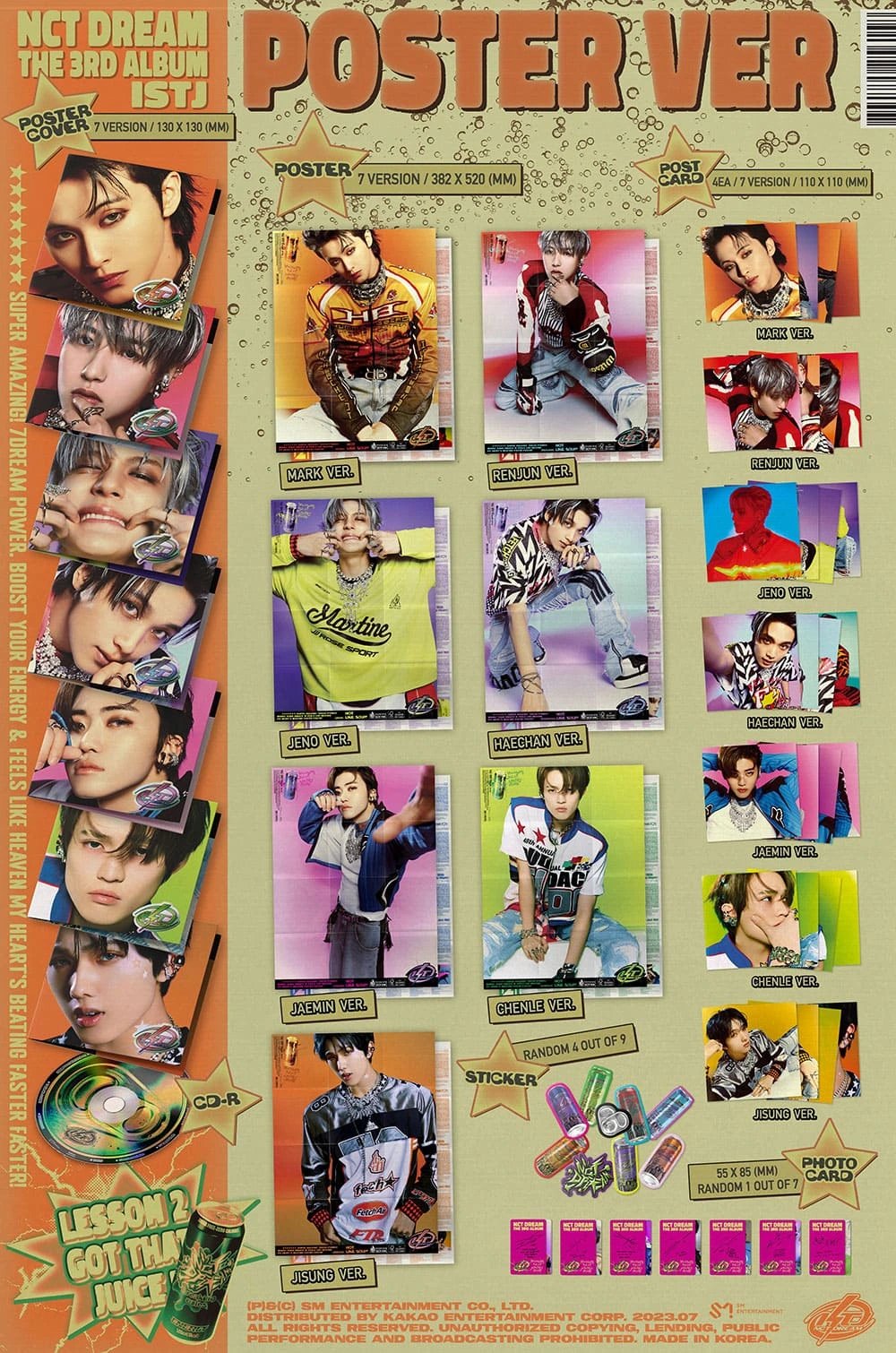 NCT DREAM - 3RD ALBUM [ISTJ] POSTER Ver. — 2