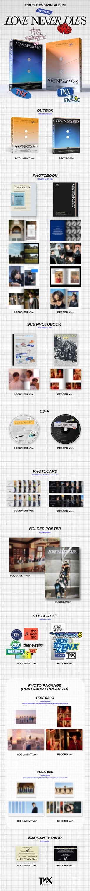 TNX - THE 2ND MINI ALBUM [LOVE NEVER DIES] — 2