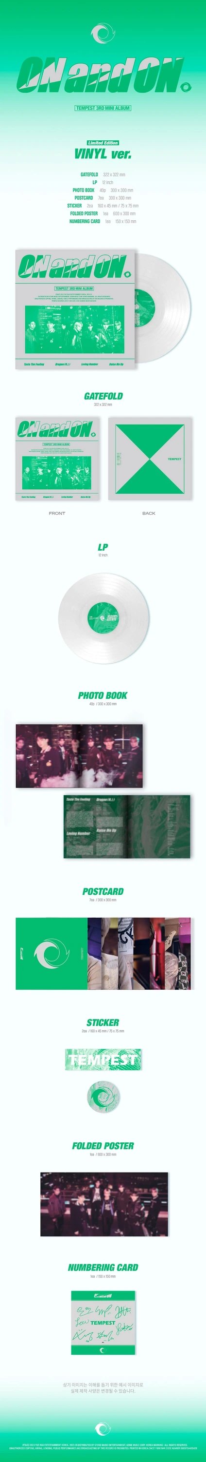 TEMPEST - 3RD MINI ALBUM [ON and ON] LP — 2