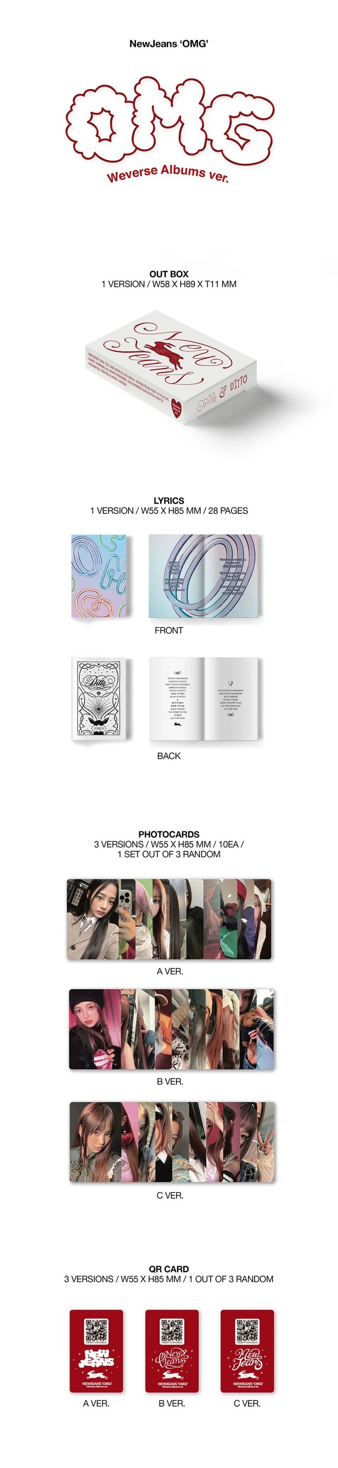 NewJeans - 1ST SINGLE ALBUM [OMG] WEVERSE ALBUMS Ver. — 2