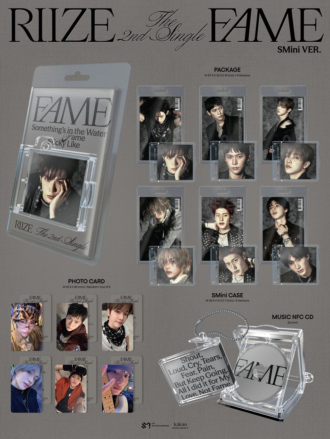 RIIZE - 2nd Single Album [Fame] SMini Ver. (Smart Album) — 2