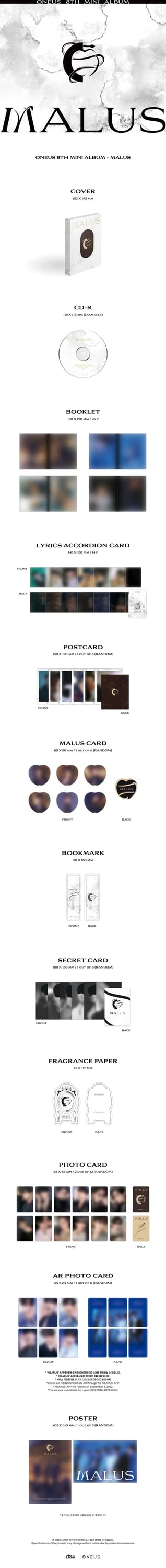 ONEUS - 8TH MINI ALBUM [MALUS] MAIN Ver. — 2