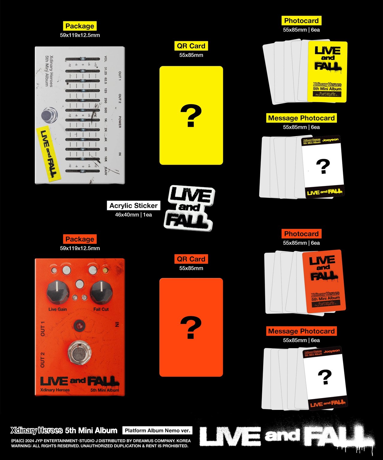 Xdinary-Heroes - 5th Mini Album [LIVE and FALL] Platform Ver. — 2