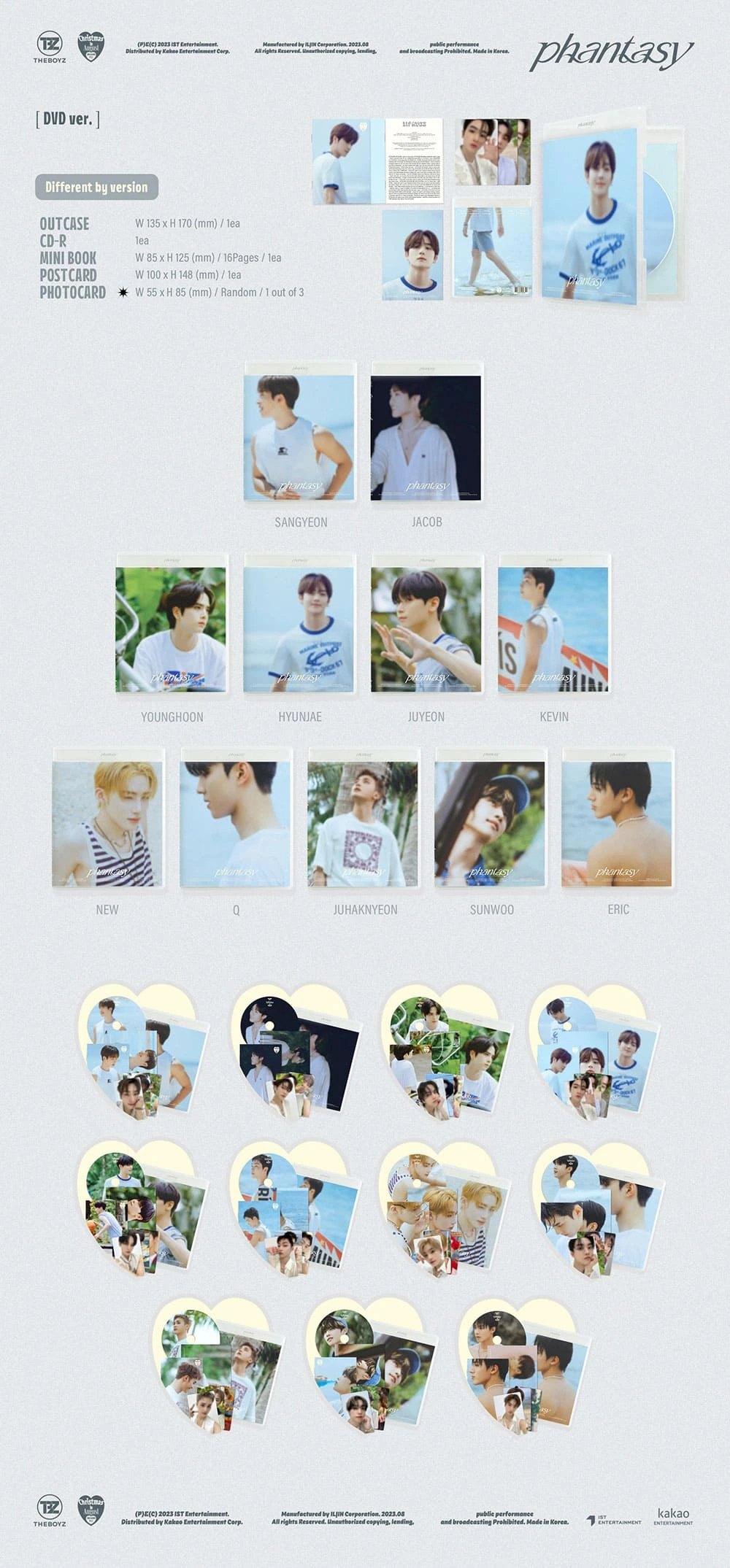 THE BOYZ - 2ND ALBUM PART.1 [PHANTASY_Christmas in August] DVD Ver. — 2