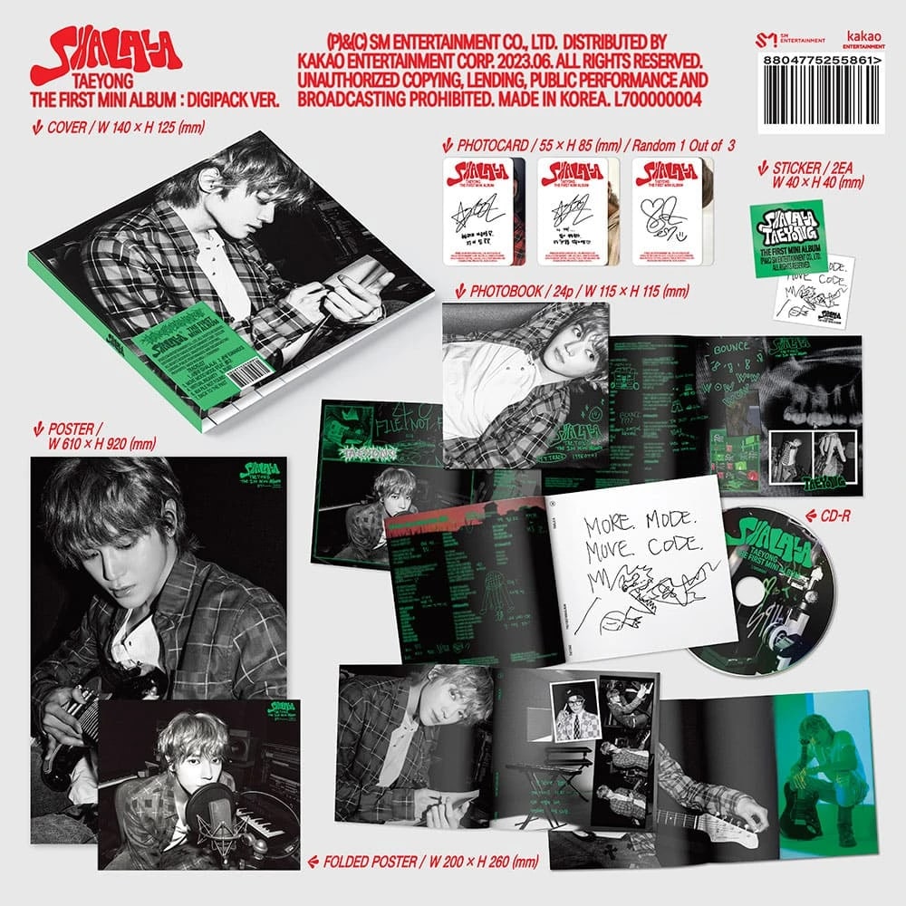 TAEYONG - THE 1ST MINI ALBUM [SHALALA] DIGIPACK Ver. — 2
