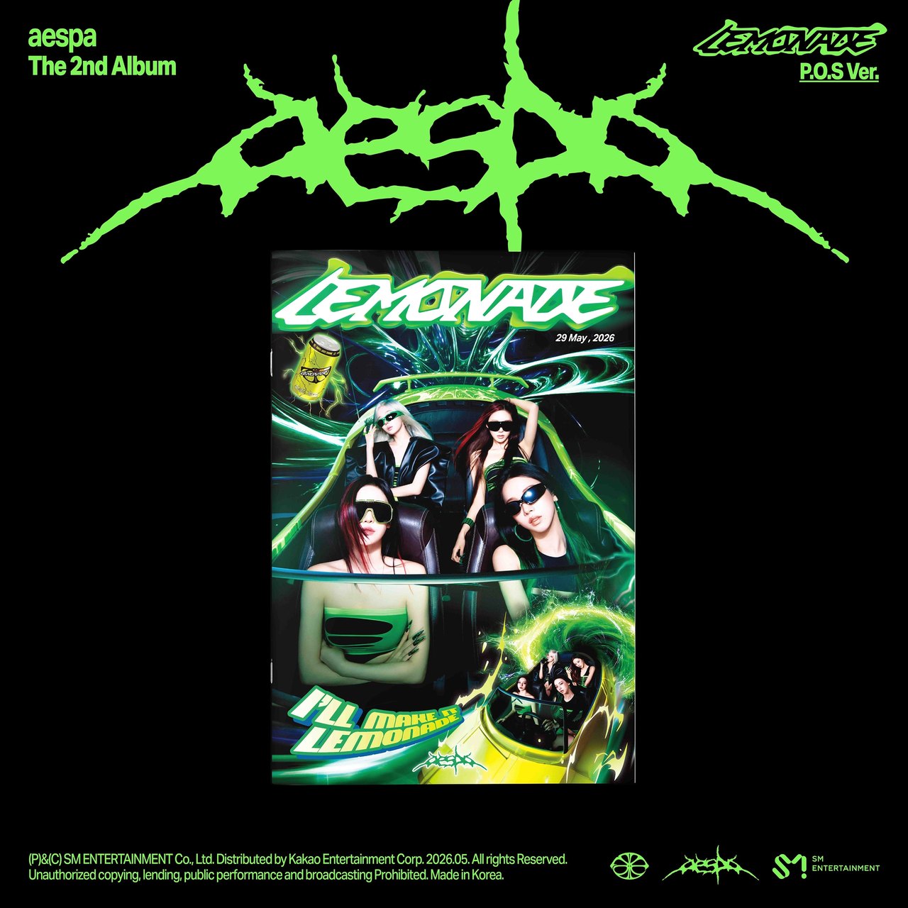 aespa - 2nd Album [LEMONADE] P.O.S Ver.