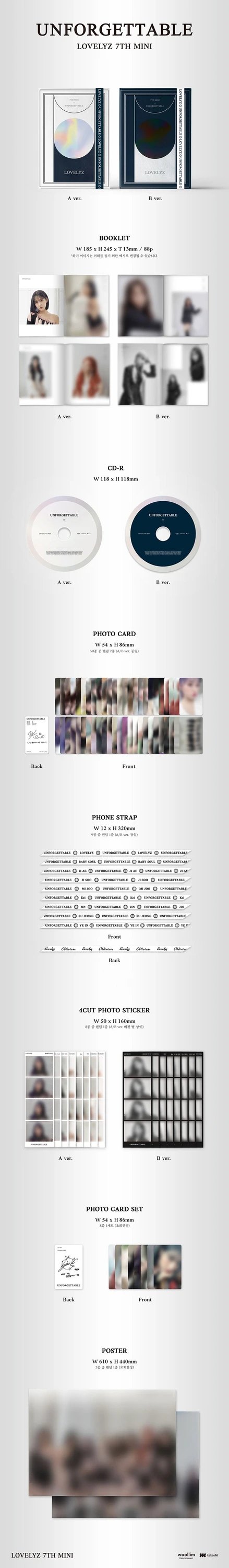 LOVELYZ - Unforgettable [MINI ALBUM VOL.7] — 2