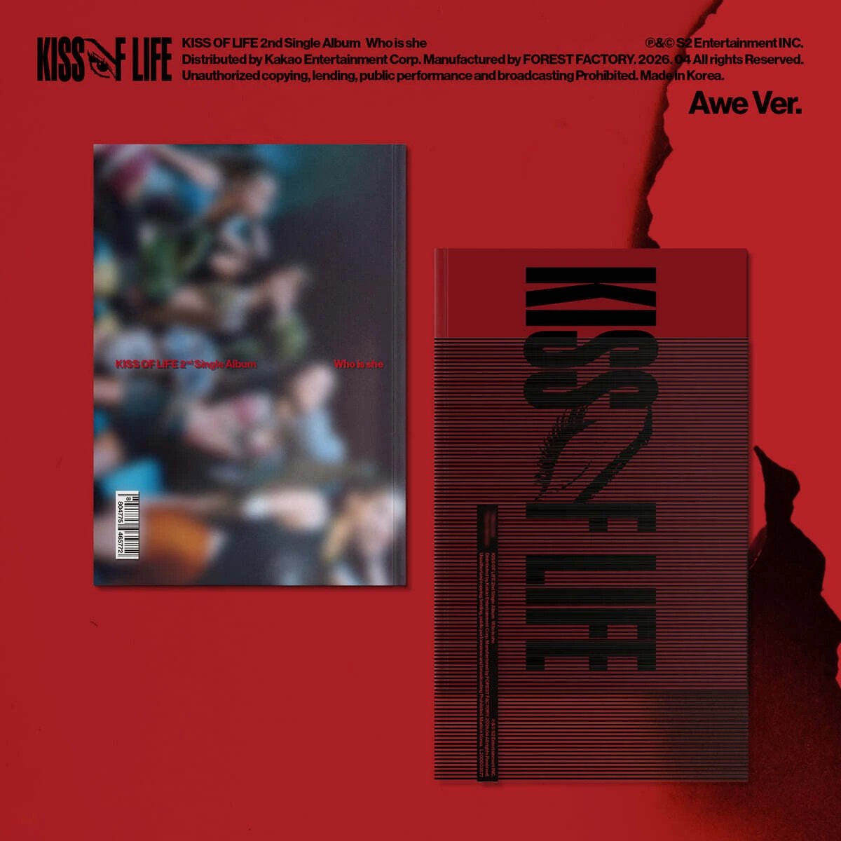KISS OF LIFE - 2nd Single Album [Who is she] Awe Ver.